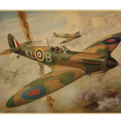 Affiche, poster vintage d'avion et de guerre pour décoration, taille 30x21cm modèle 9