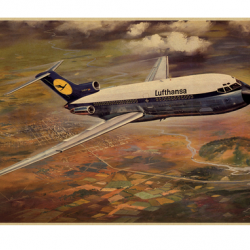 Affiche, poster vintage d'avion et de guerre pour décoration, taille 30x21cm modèle 20