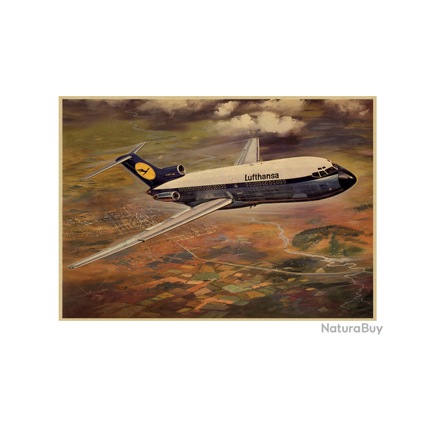 Affiche, poster vintage d'avion et de guerre pour dcoration, taille 30x21cm modle 20