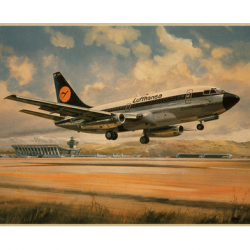 Affiche, poster vintage d'avion et de guerre pour décoration, taille 30x21cm modèle 22