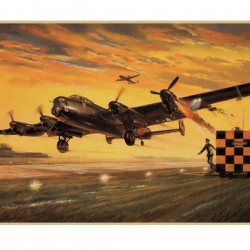 Affiche, poster vintage d'avion et de guerre pour décoration, taille 30x21cm modèle 24