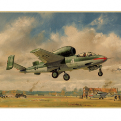 Affiche, poster vintage d'avion et de guerre pour décoration, taille 30x21cm modèle 25