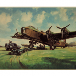 Affiche, poster vintage d'avion et de guerre pour décoration, taille 30x21cm modèle 28