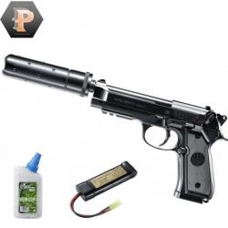 Pistolet Beretta M92 A1 tactical BBS 6mm electrique full auto + billes + batterie