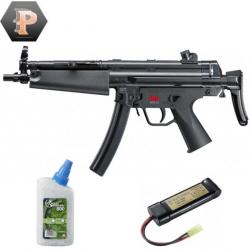 Pistolet HK MP5 A5 EBB billes 6mm électrique full auto 0,5J + billes + batterie