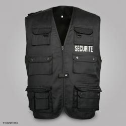 Gilet Reporter multipoches siglé SECURITE