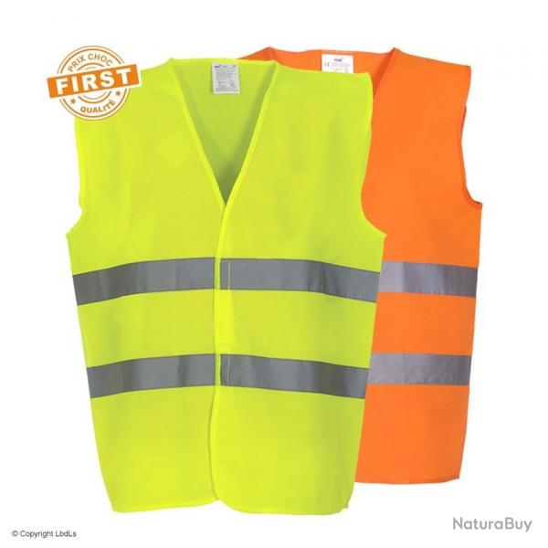Gilet fluo FIRST - EN20471 ORANGE XXL