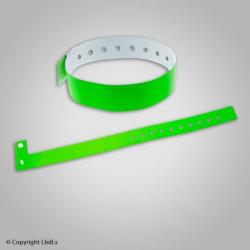 Bracelet de contrôle brillant couleurs vives (par 100) ROUGE