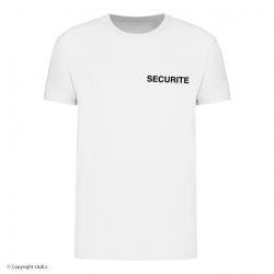 T shirt SECURITE BLANC