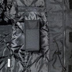 Parka softshell Expert Wintershield noir avec bande retro noir total M