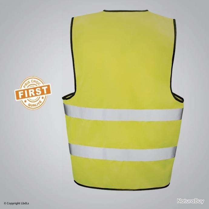 Gilet jaune fluo, équipement rétroréfléchissant normes CE