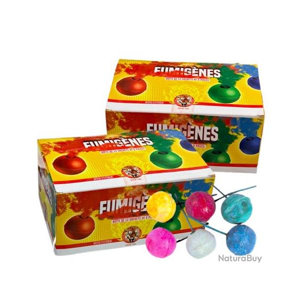 2X bote de 12 paquets de 6 fumignes "Couleur assorties" - Le Tigre