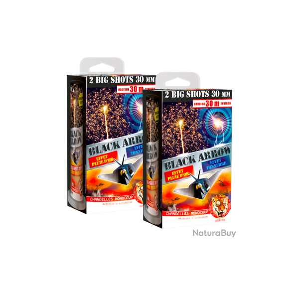 2X botes "Black Arrow X2"- Chandelle monocoup - "Mortier Le tigre"