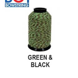 BCY - Fil pour cordes 8125G 1/4 Lbs GREEN & BLACK