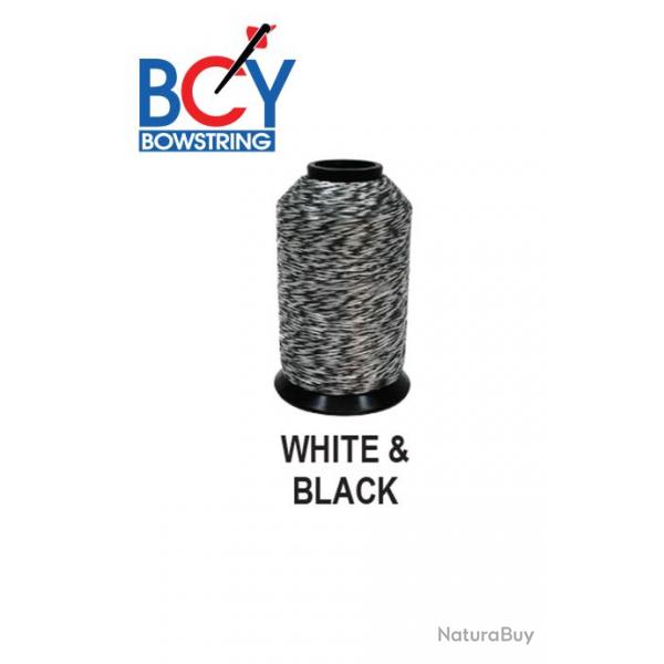 BCY - Fil pour cordes 8125G 1/4 Lbs BLACK & WHITE