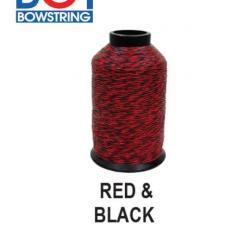 BCY - Fil pour cordes 8125G 1/4 Lbs RED & BLACK