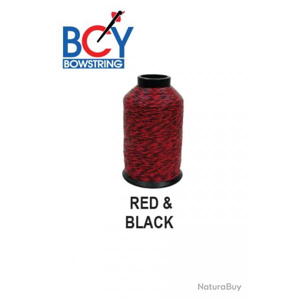 BCY - Fil pour cordes 8125G 1/4 Lbs RED & BLACK