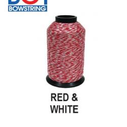BCY - Fil pour cordes 8125G 1/4 Lbs RED & WHITE