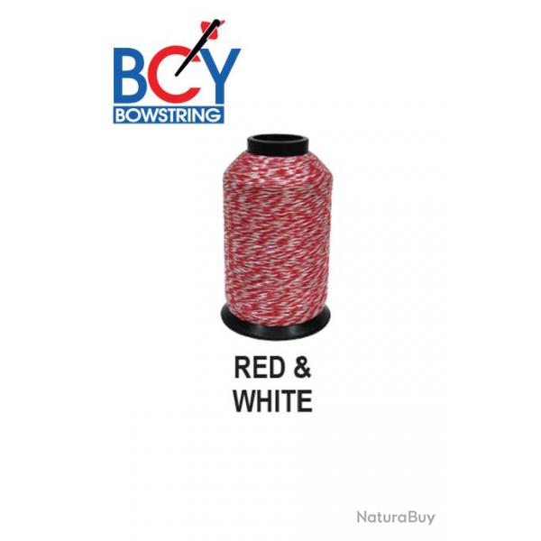 BCY - Fil pour cordes 8125G 1/4 Lbs RED & WHITE