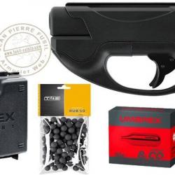 Pack pistolet CO2 à balles de caoutchouc T4E TP 50 Compact - Cal.50 (11 Joules max)