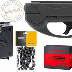 Pack pistolet CO2 à balles de caoutchouc T4E TP 50 Compact Gen 2 - Cal.50 (11 Joules max)
