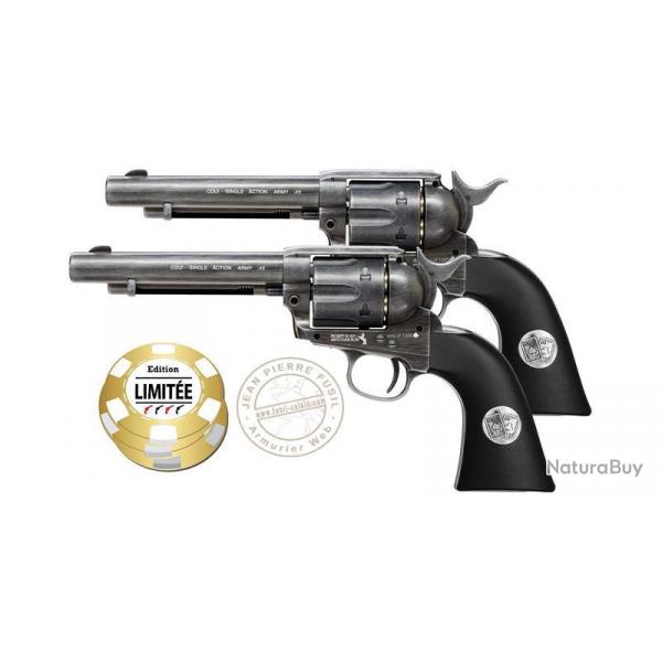 Revolvers  plombs CO2 4,5 mm BB Colt SAA .45 - Edition limite Double Aces Duel Set