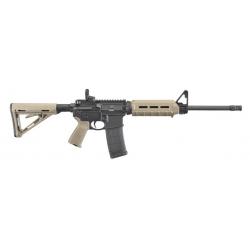 Fusil Semi-Auto Ruger AR-556 FDE Cal.223 10CPS canon de 16" fileté Ø 1/2X28