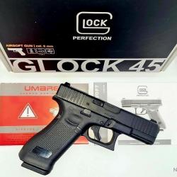 RÉDUCTION! EN STOCK Glock 45 GEN5 GBB UMAREX VFC PACK COMPLET SIGHT PHOSPHORESCENT PAPiLL0N N0iR Arm