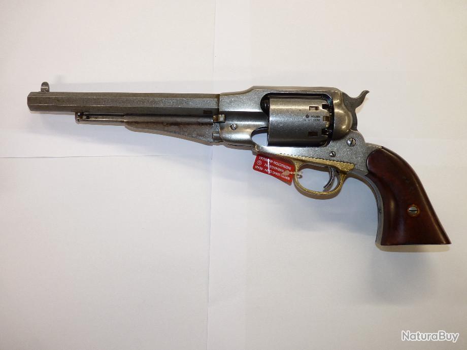 Revolver poudre noire PIETTA remington New Army 1858 acier cal.44 (RGA44) - poudre  noire cal.44 - Arme poudre noire - Tir de loisir