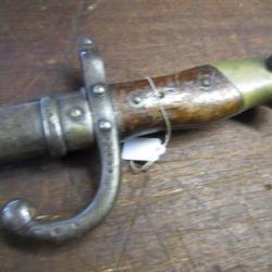 baionnette jus monomatricule fusil Gras fourreau d'origine Manu St Etienne 1879 nombreux poinçons