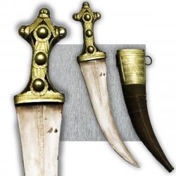 RARE & SUPERBE SABRE COURT '' KANDJAR / KHANDJAR / KINDJAL / KINJAL '' ARGENTE XIX ORIGINAL §2