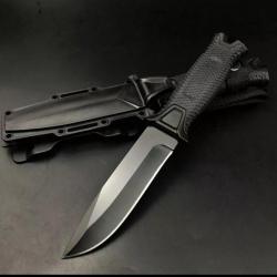 Couteau Gerber Strongarm fixer blande Fine Edge Black Lame Lisse Tactique Chasse Randonn&eacute;e Camping