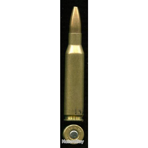 7-08 x 51 Remington - marquage militaire du MANS = 7mm.08  LM 89 - balle cuivre pointe creuse