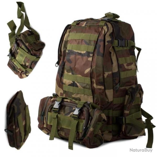 sac  dos militaire tactique camouflage 48 litres