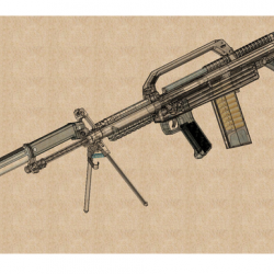 Affiche, poster vintage d'armes de guerre, taille 21x30cm modèle 11