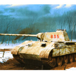 Affiche, poster vintage de char de guerre, taille 21x30cm modèle 5