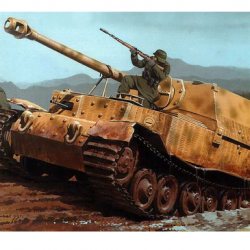 Affiche, poster vintage de char de guerre, taille 21x30cm modèle 16