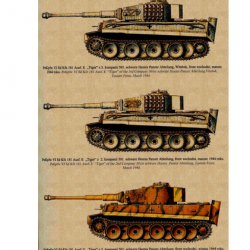 Affiche, poster vintage de char de guerre! taille 42x30cm modèle 4