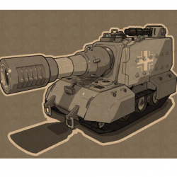 Affiche, poster vintage de char de guerre! taille 42x30cm modèle 5