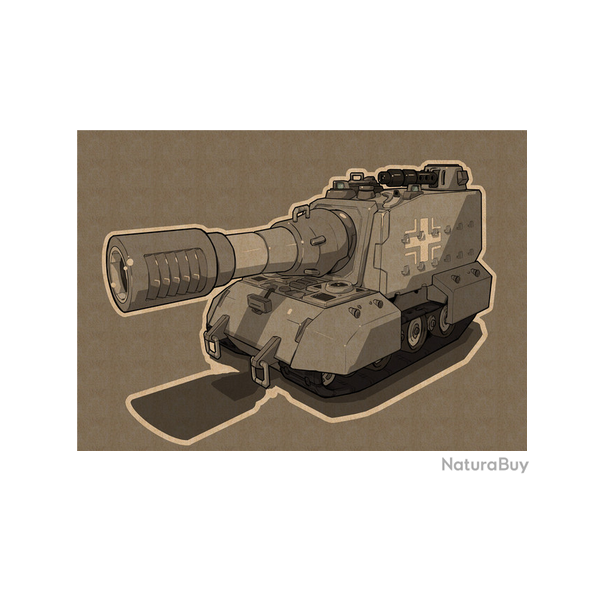 Affiche, poster vintage de char de guerre! taille 42x30cm modle 5
