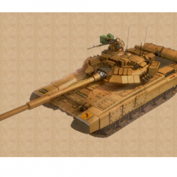 Affiche, poster vintage de char de guerre! taille 42x30cm modèle 14