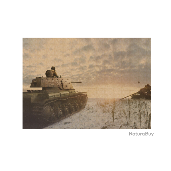 Affiche, poster vintage de char de guerre! taille 42x30cm modle 15