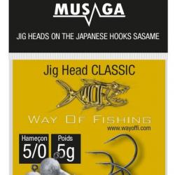 Tete Plombee Musaga Jighead Classic N°3/0-5G