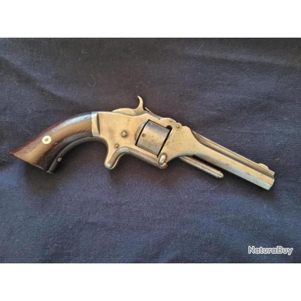 Revolver Smith and Wesson modle n 1  3e issue - 22 short rf - Springfield mass