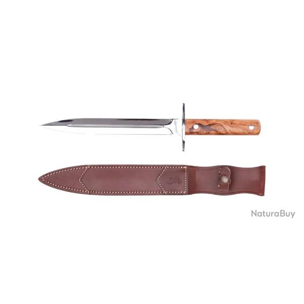 Dague de Chasse Browning Bois d Olivier Lame 23 cm