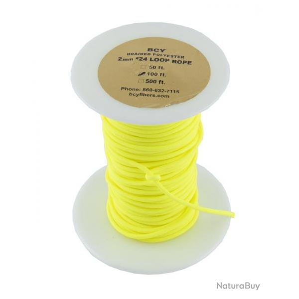 BCY - Bobine de Corde  D-LOOP 100ft FLUO YELLOW