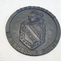 presse papier GENDARMERIE DE BAR SUR AUBE