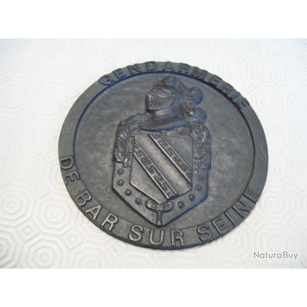 presse papier GENDARMERIE DE BAR SUR AUBE