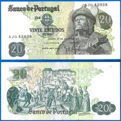 Portugal 20 Escudos 1971 Escudos Europe Billet De Orta