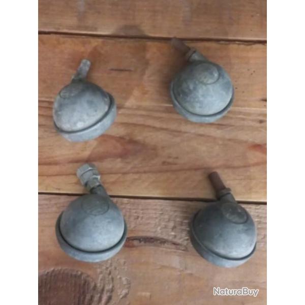 4 ROUES PIVOTANTES  vintage  en acier  Archibald Kenrick & Sons Shepherd